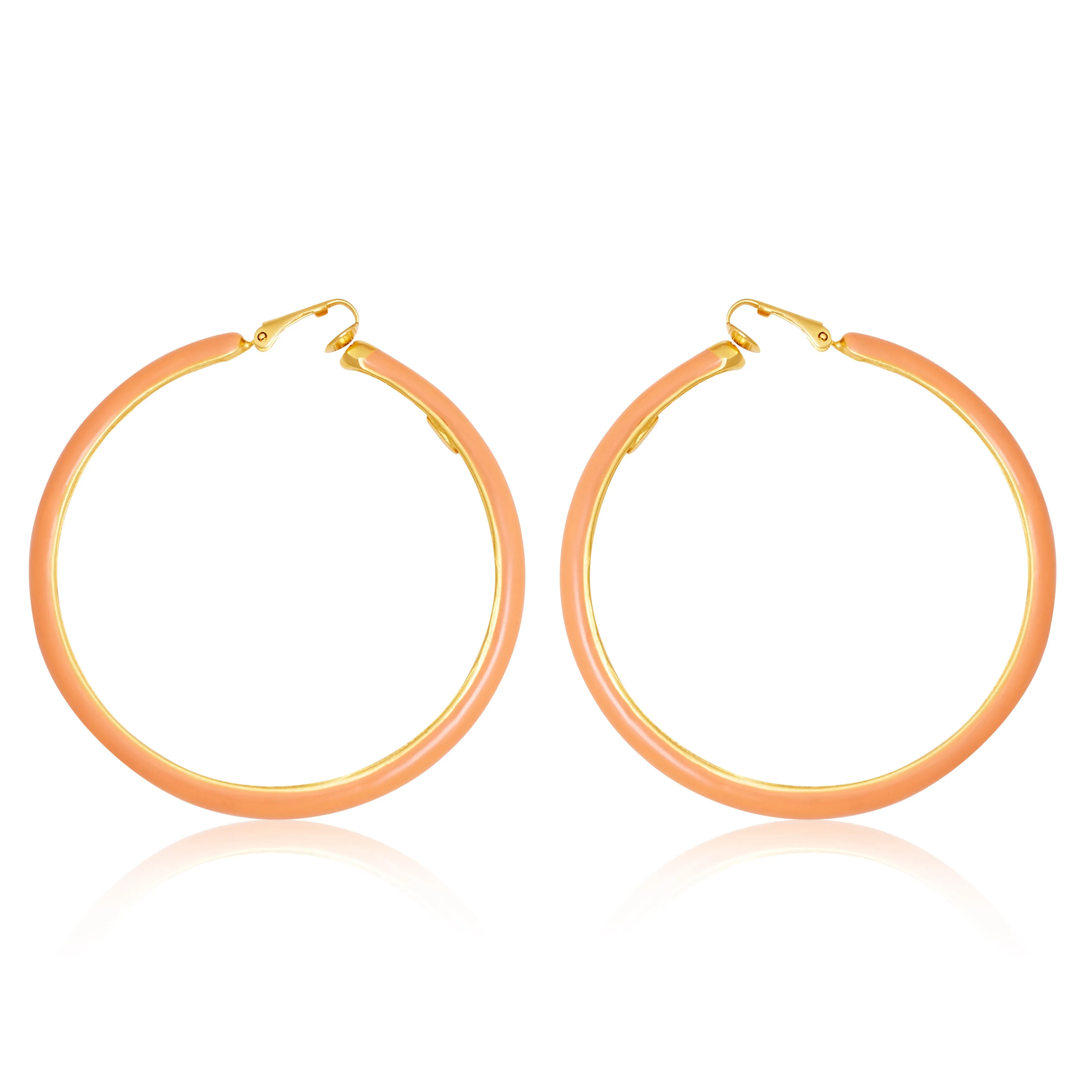 Sunset Glow Clip On Hoop Earrings sold by Kenneth Jay Lane