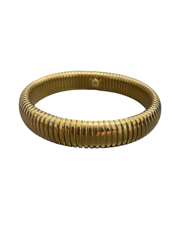 12mm Gold Domed Stretch Chain Bracelet sold by Kenneth Jay Lane