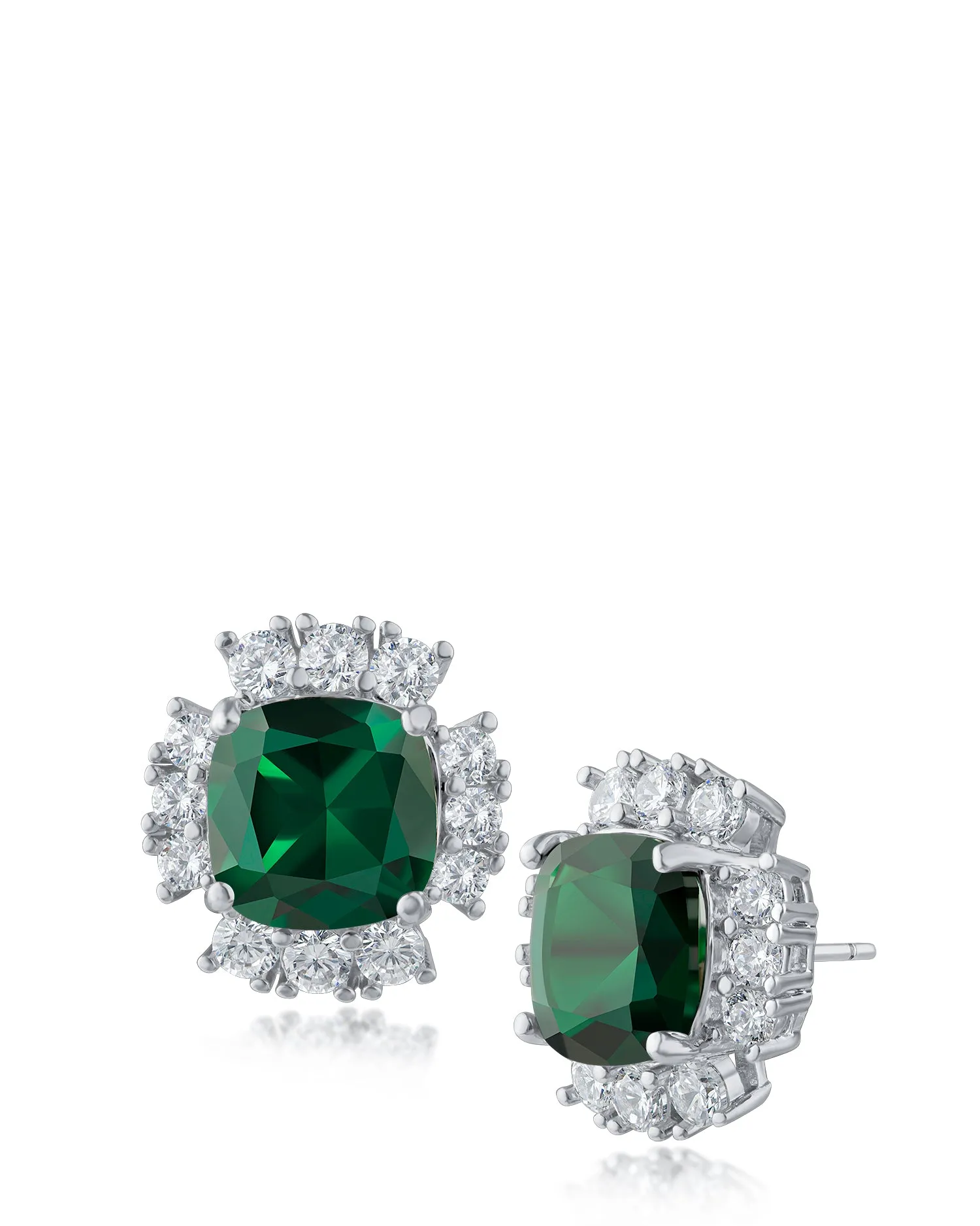 Cushion CZ Button Earrings sold by Kenneth Jay Lane product image thumbnail 2