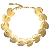 Satin Gold Leaves Necklace sold by Kenneth Jay Lane
