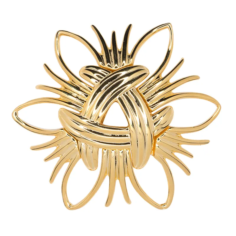 Polished Gold Spray Pin sold by Kenneth Jay Lane