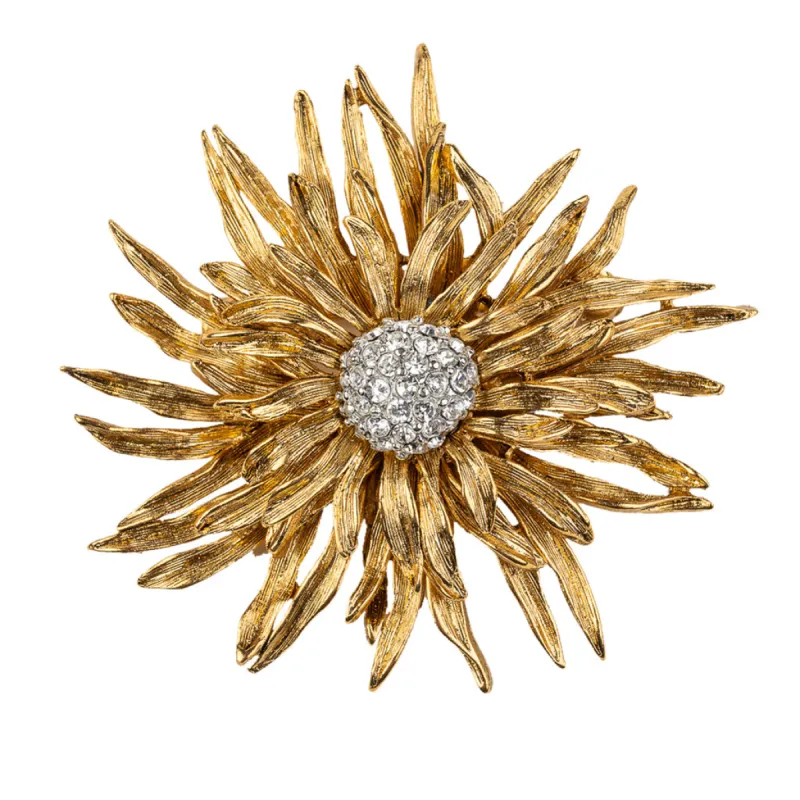 Antique Gold Flower Pin sold by Kenneth Jay Lane