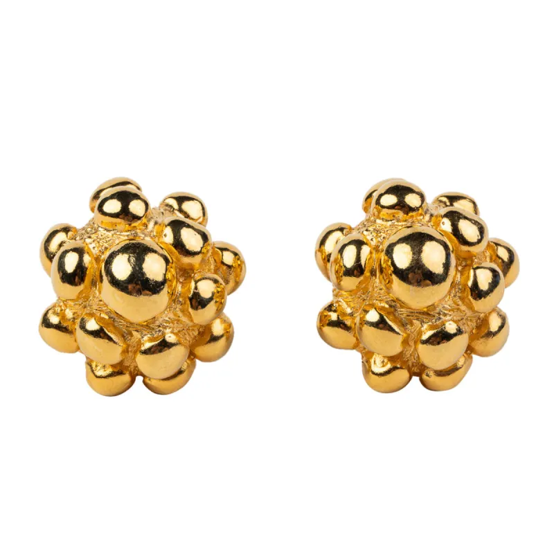 Gold Cluster Clip Earrings sold by Kenneth Jay Lane