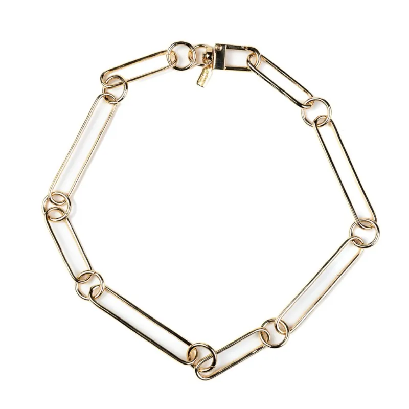 Gold Paper Clip Chain Necklace sold by Kenneth Jay Lane