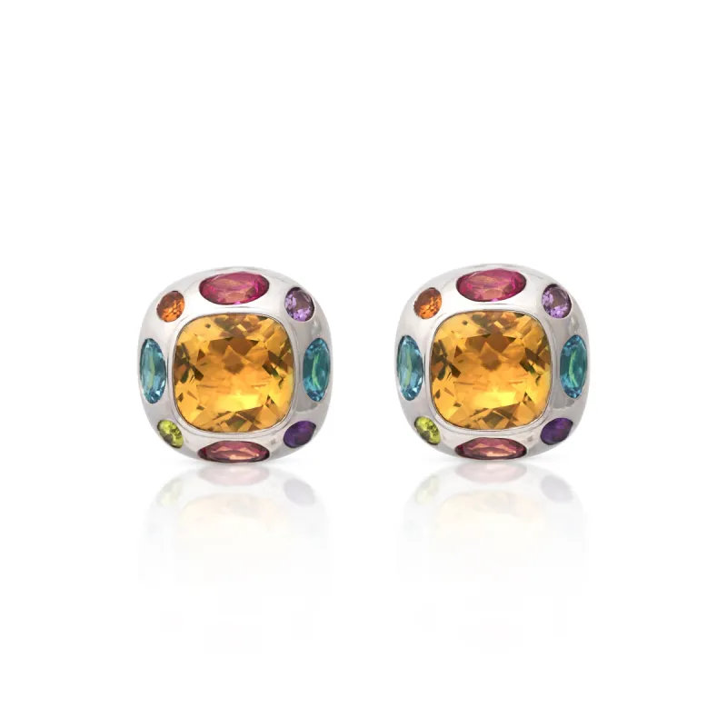 925 Silver and Peridot Center Clip Earring sold by Kenneth Jay Lane