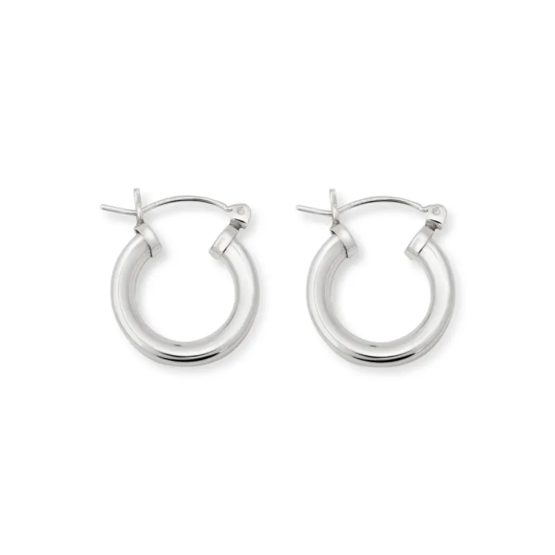 925 Silver Small Hoop Pierced Earring sold by Kenneth Jay Lane
