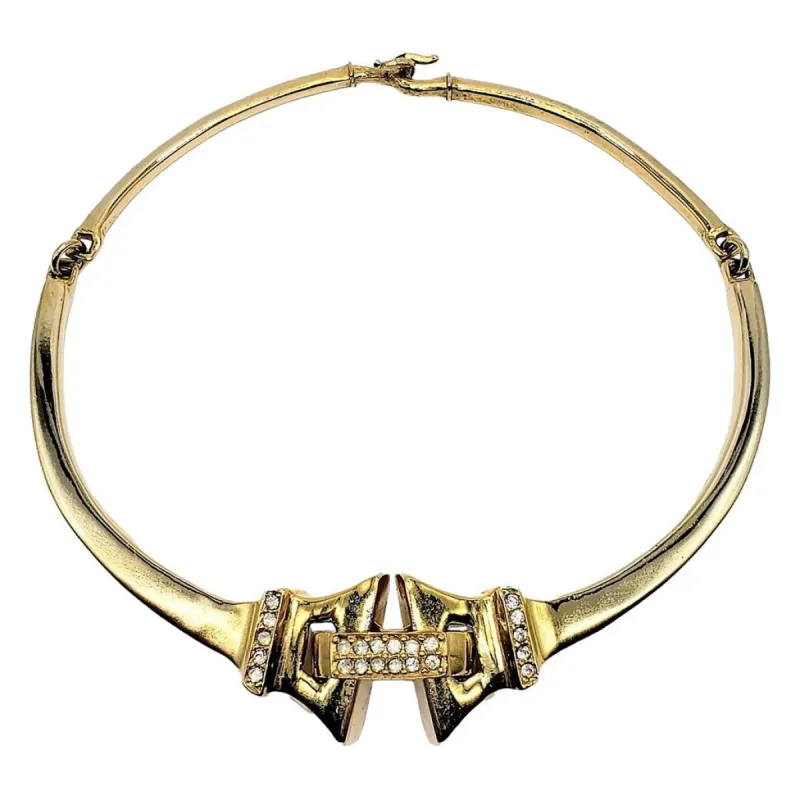 Vintage Crystal Collar Necklace sold by Kenneth Jay Lane