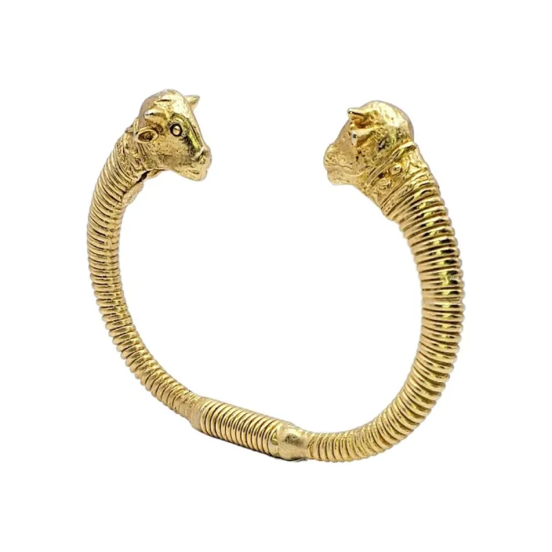 Vintage Sheep Head Bracelet sold by Kenneth Jay Lane