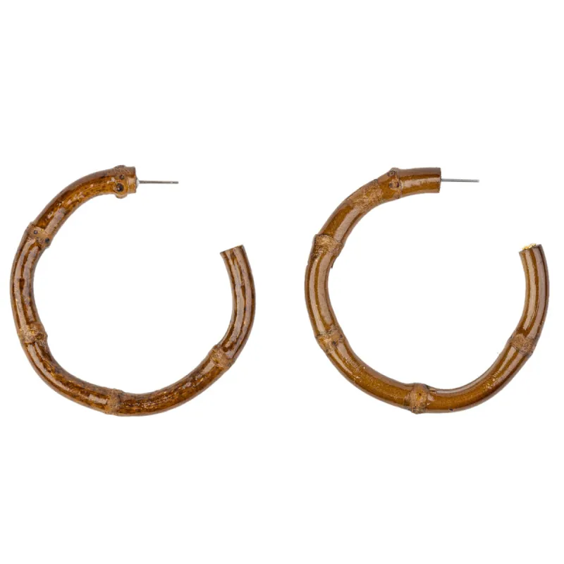 Bamboo Hoop Earring sold by Kenneth Jay Lane