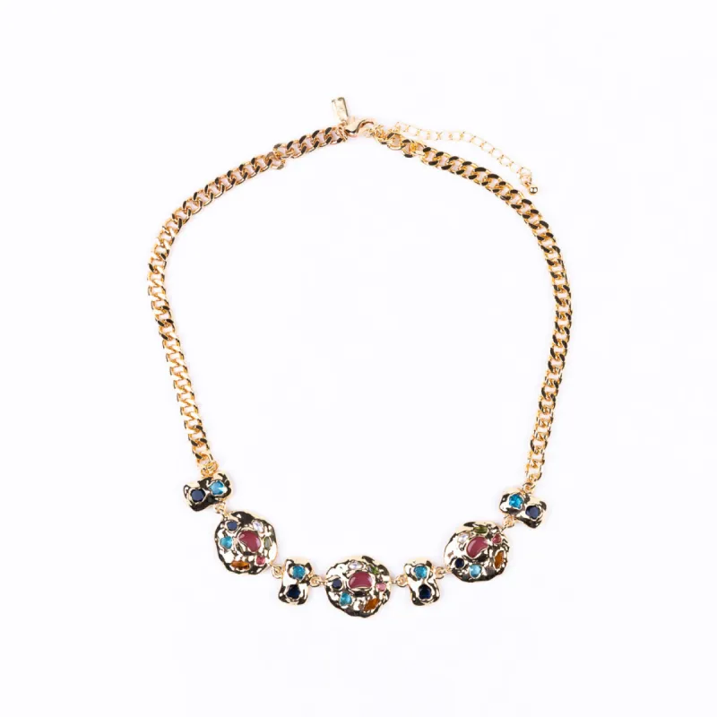 Gold and Multi Color Necklace sold by Kenneth Jay Lane