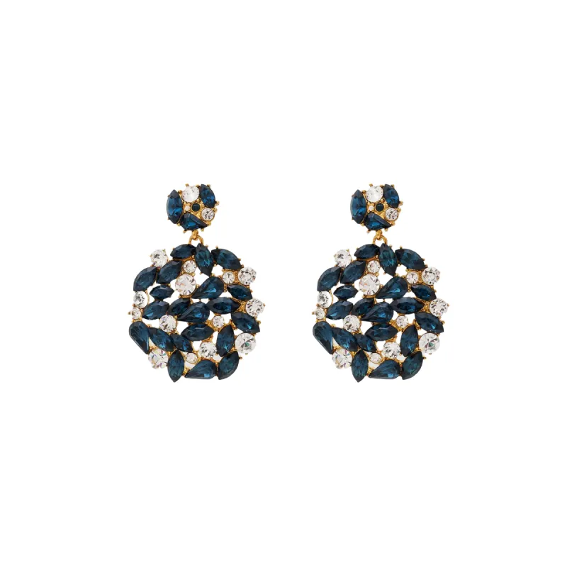 Sapphire & Gold Drop Post Earrings sold by Kenneth Jay Lane