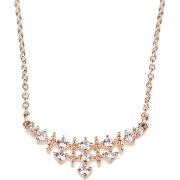 Pave Curved Pendant Necklace sold by Kenneth Jay Lane