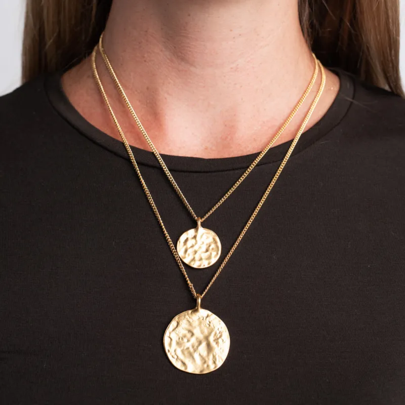 Double Chain Coin Pendants Necklace sold by Kenneth Jay Lane