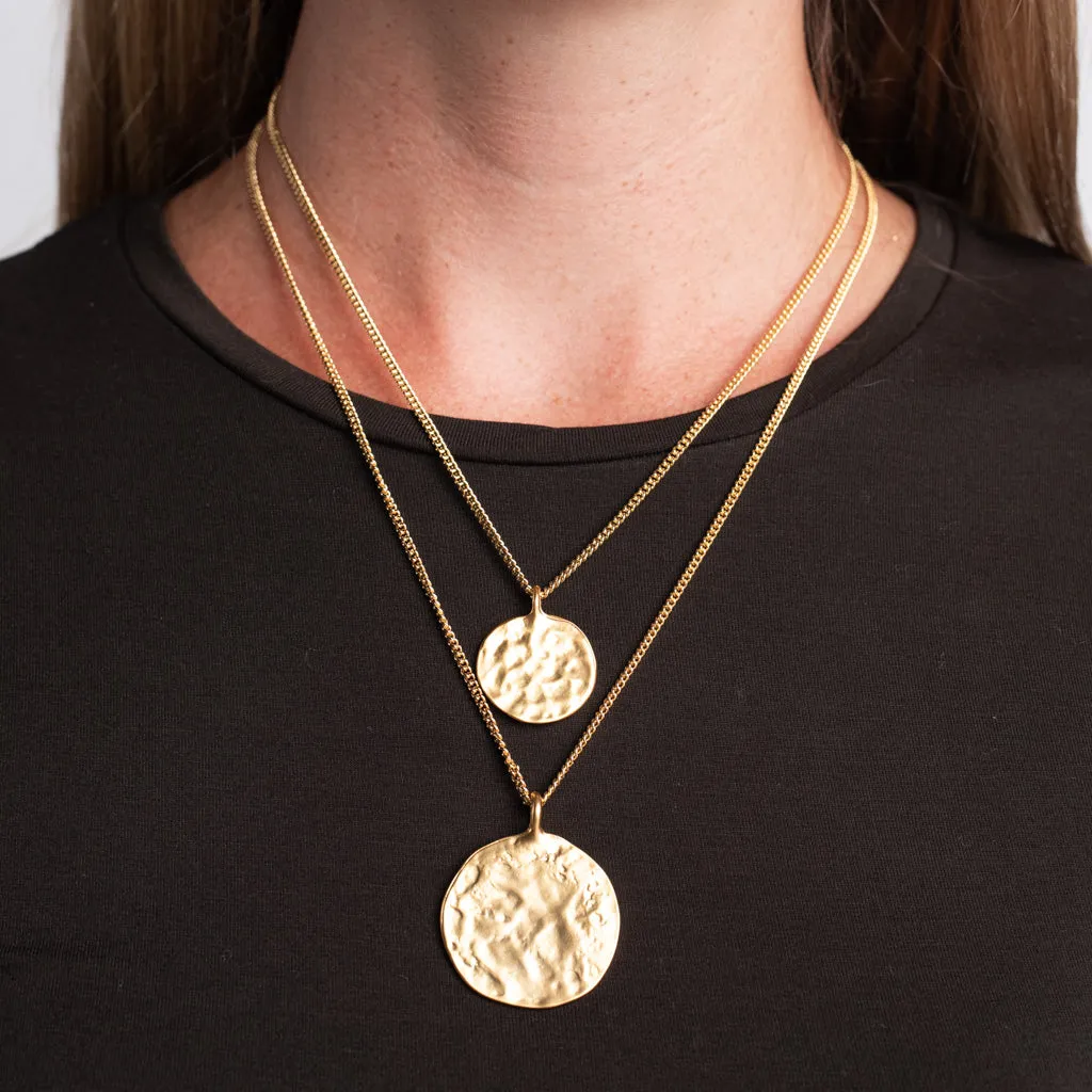 Double Chain Coin Pendants Necklace sold by Kenneth Jay Lane