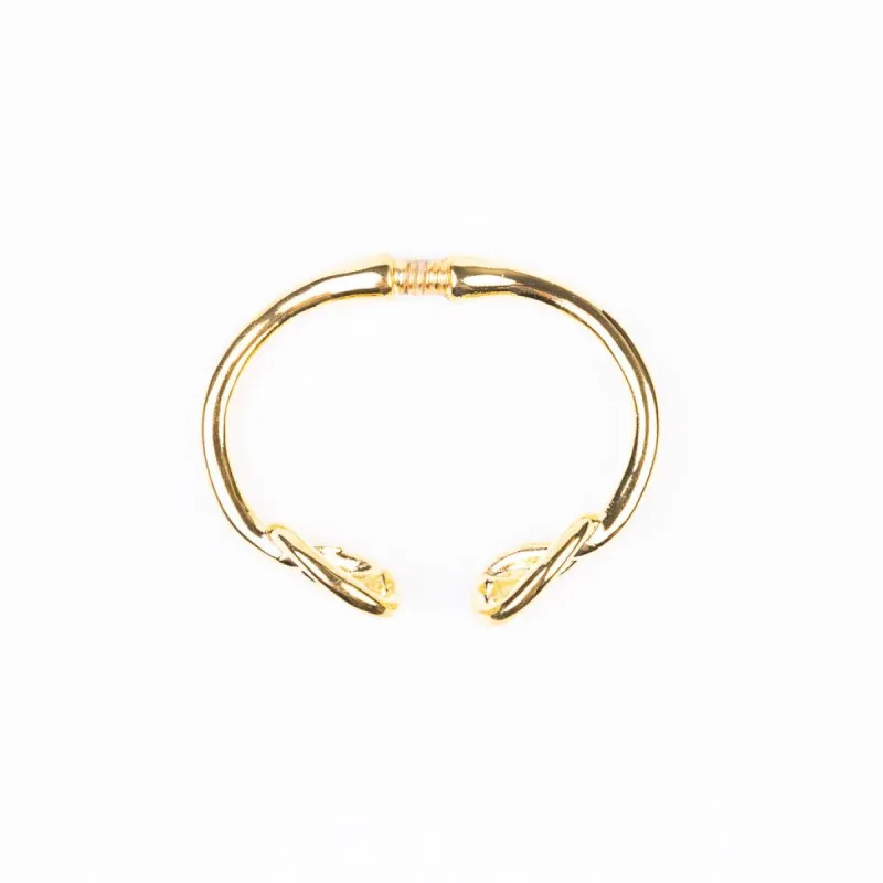 Polished Gold Knot Ends Bracelet sold by Kenneth Jay Lane