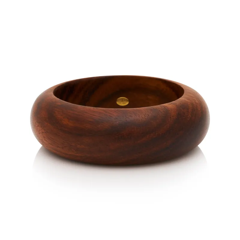 Domed Dark Wood Bangle sold by Kenneth Jay Lane