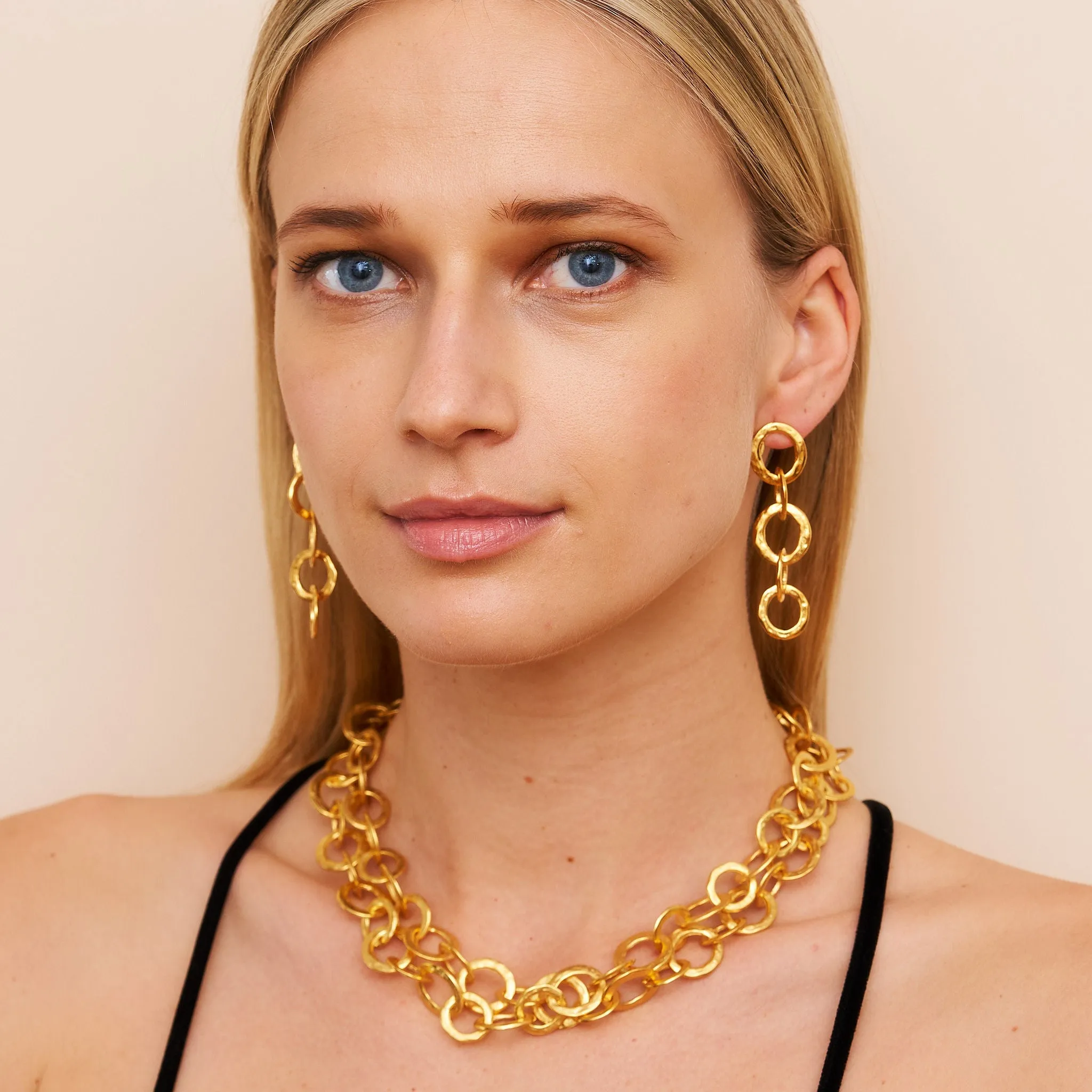 Satin Gold Open Ring Necklace sold by Kenneth Jay Lane product image thumbnail 2