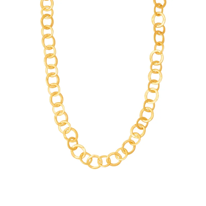 Satin Gold Open Ring Necklace sold by Kenneth Jay Lane