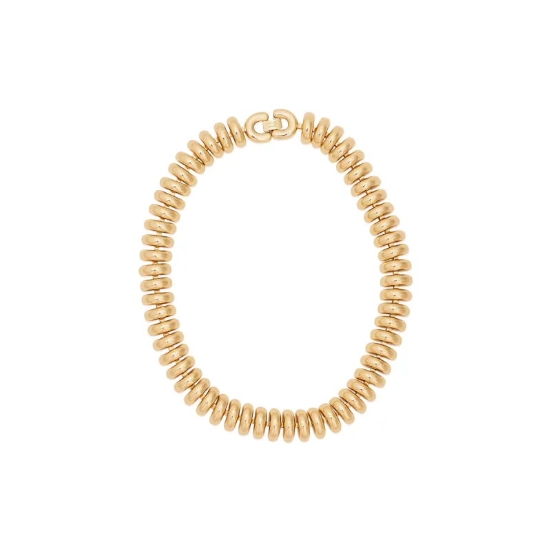 18" Gold Fold Over Clasp Chain Necklace sold by Kenneth Jay Lane