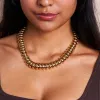 18" Gold Fold Over Clasp Chain Necklace sold by Kenneth Jay Lane