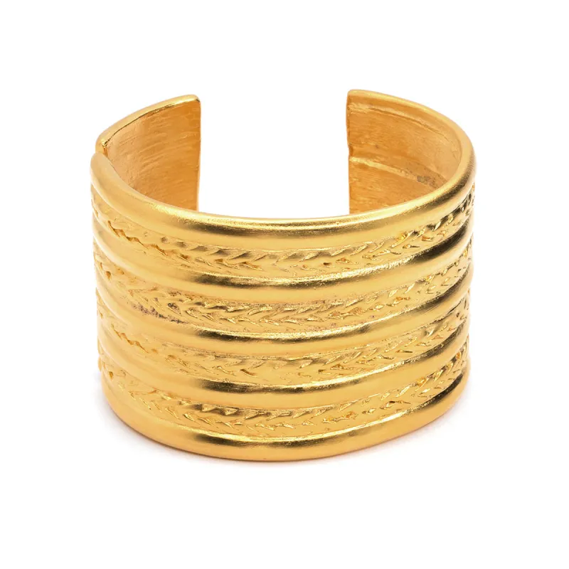 Jackie Onassis Gold Cuff sold by Kenneth Jay Lane