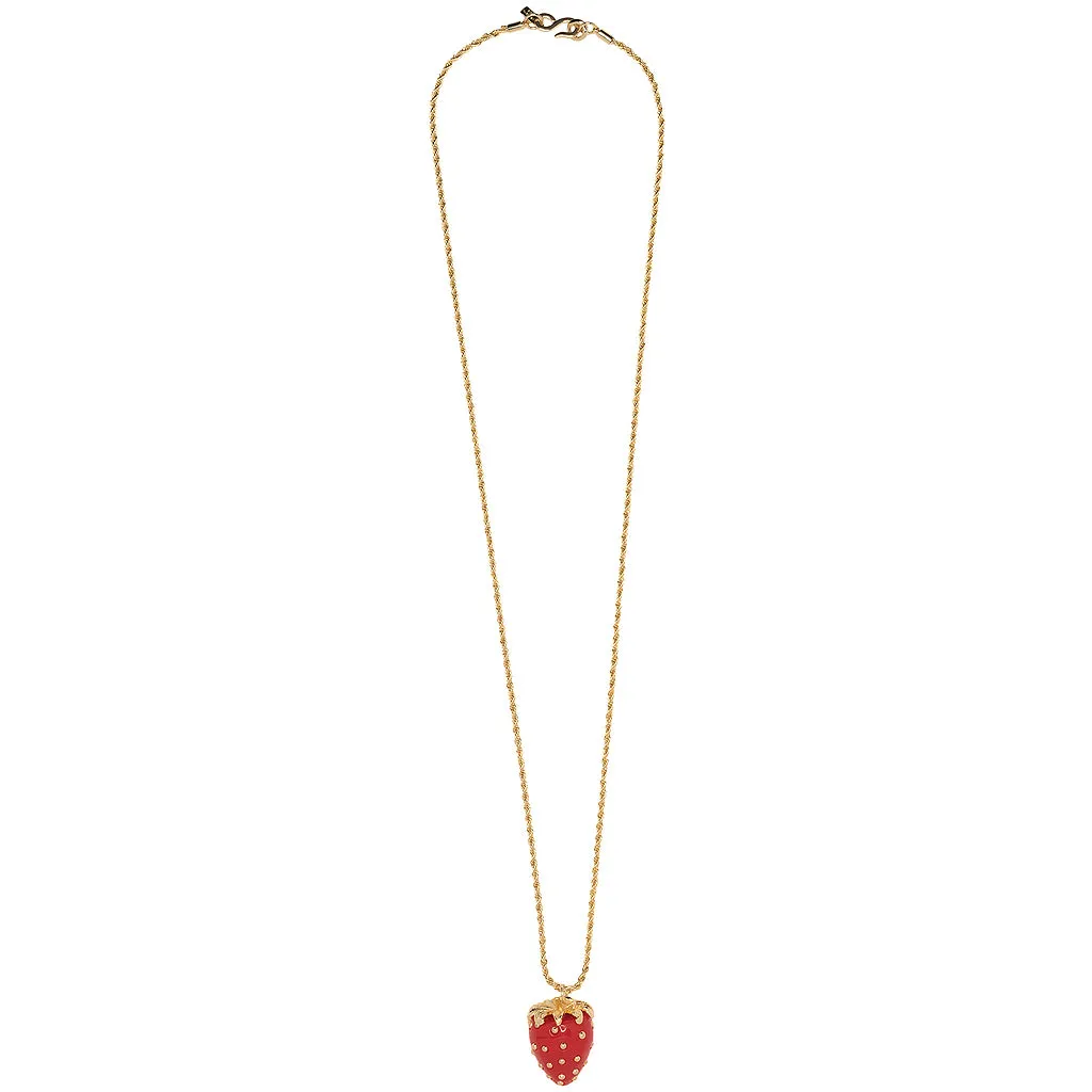 Red Strawberry Necklace sold by Kenneth Jay Lane product image thumbnail 4