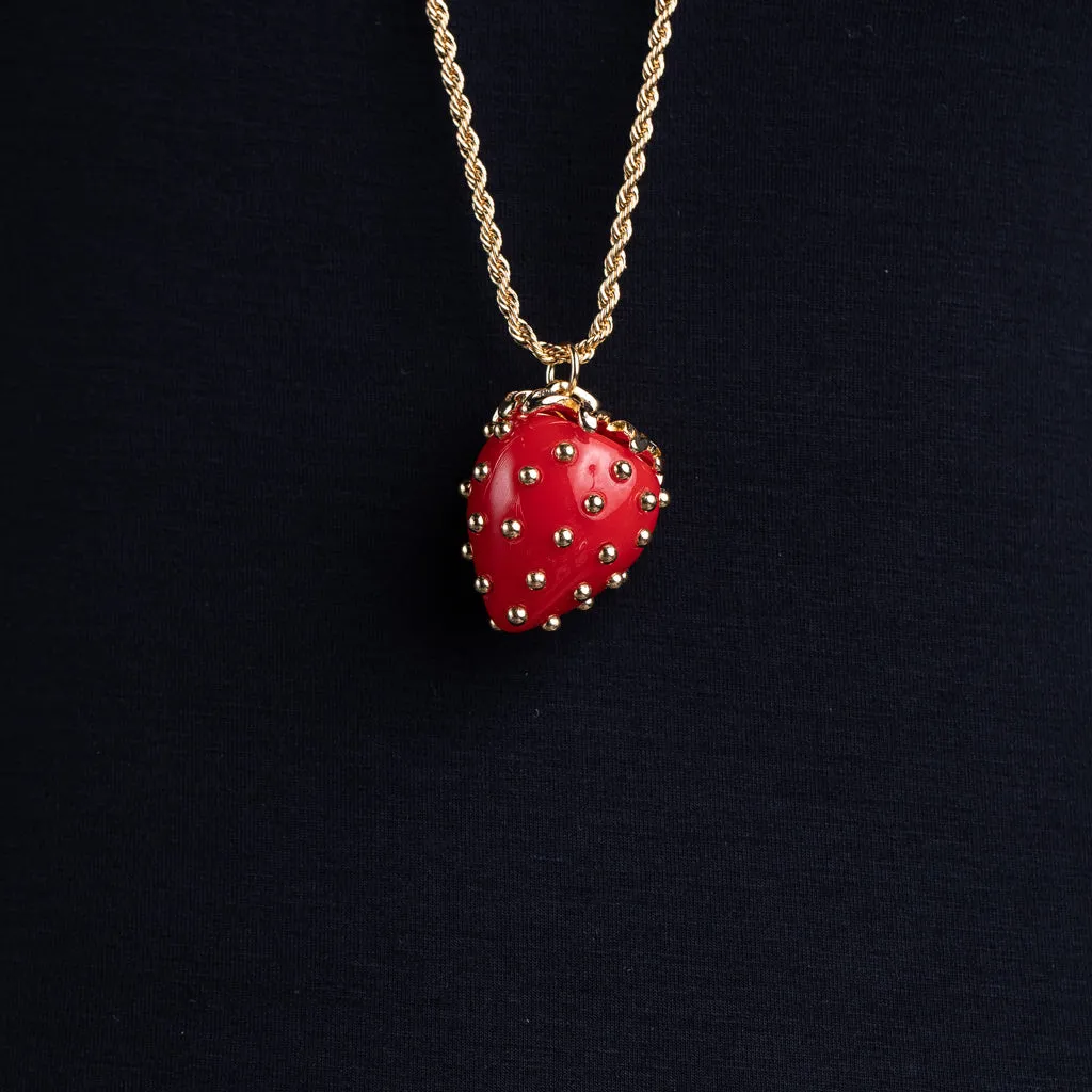 Red Strawberry Necklace sold by Kenneth Jay Lane product image thumbnail 2