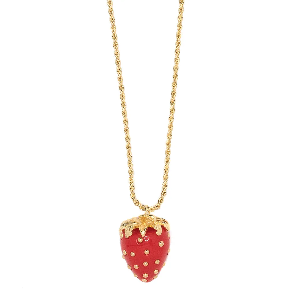 Red Strawberry Necklace sold by Kenneth Jay Lane product image thumbnail 3