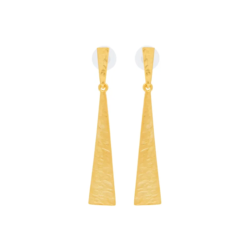 Gold Bar Drop Pierced Earrings sold by Kenneth Jay Lane