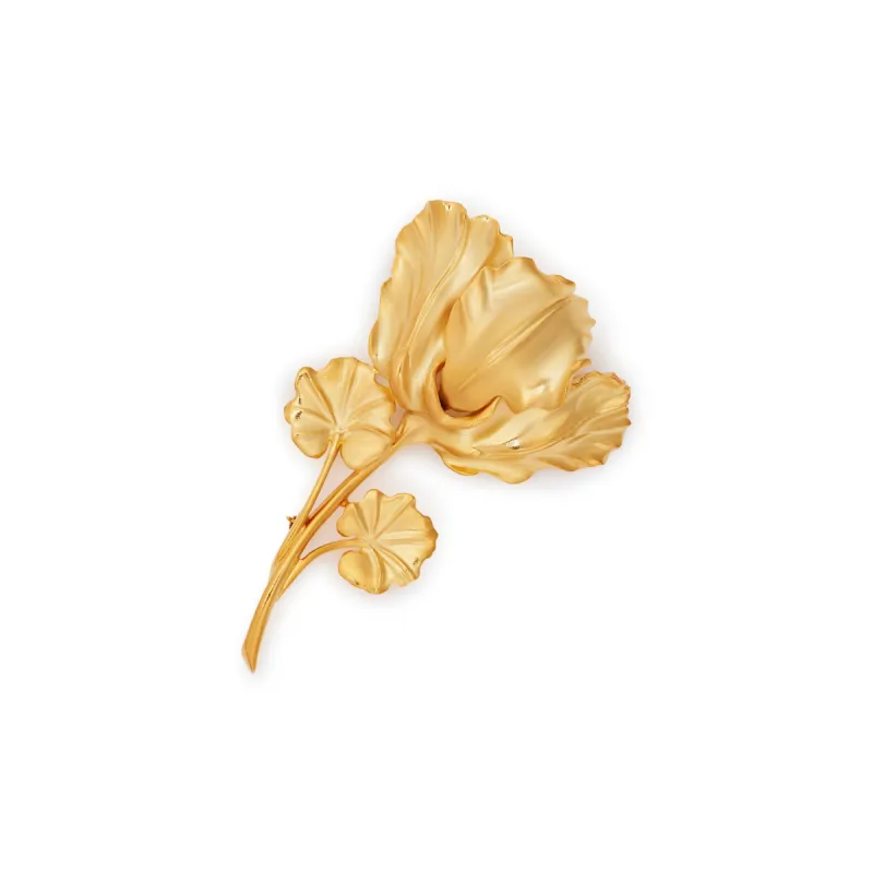 Gold Flower Pin sold by Kenneth Jay Lane