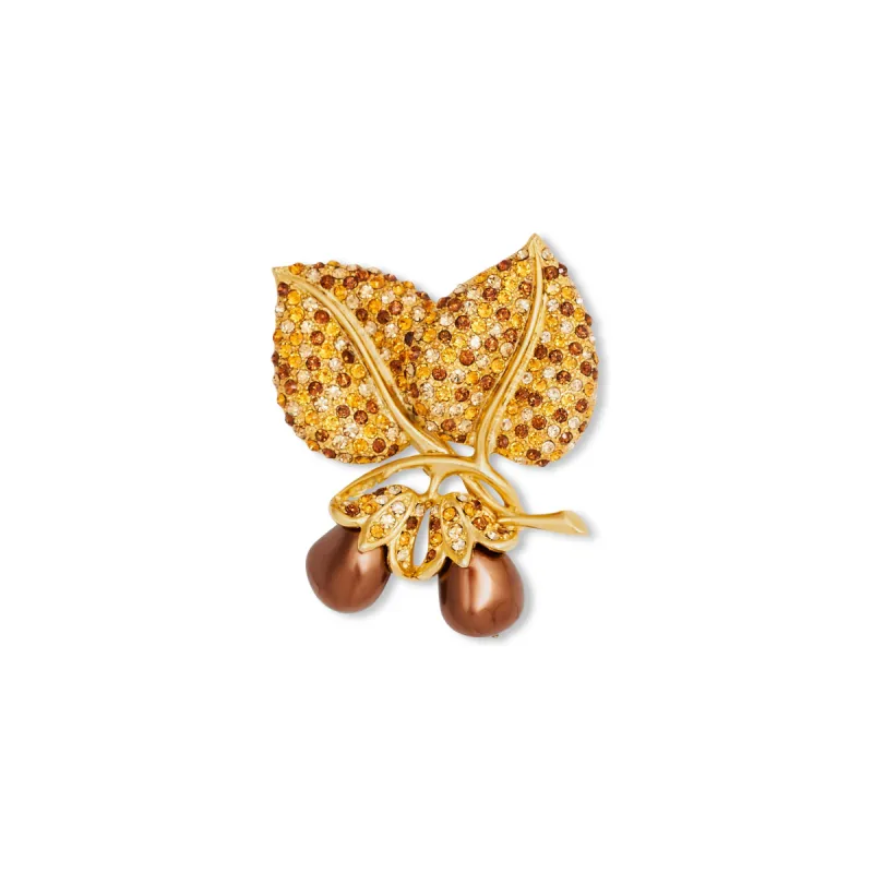 Acorn Leaf Pin sold by Kenneth Jay Lane