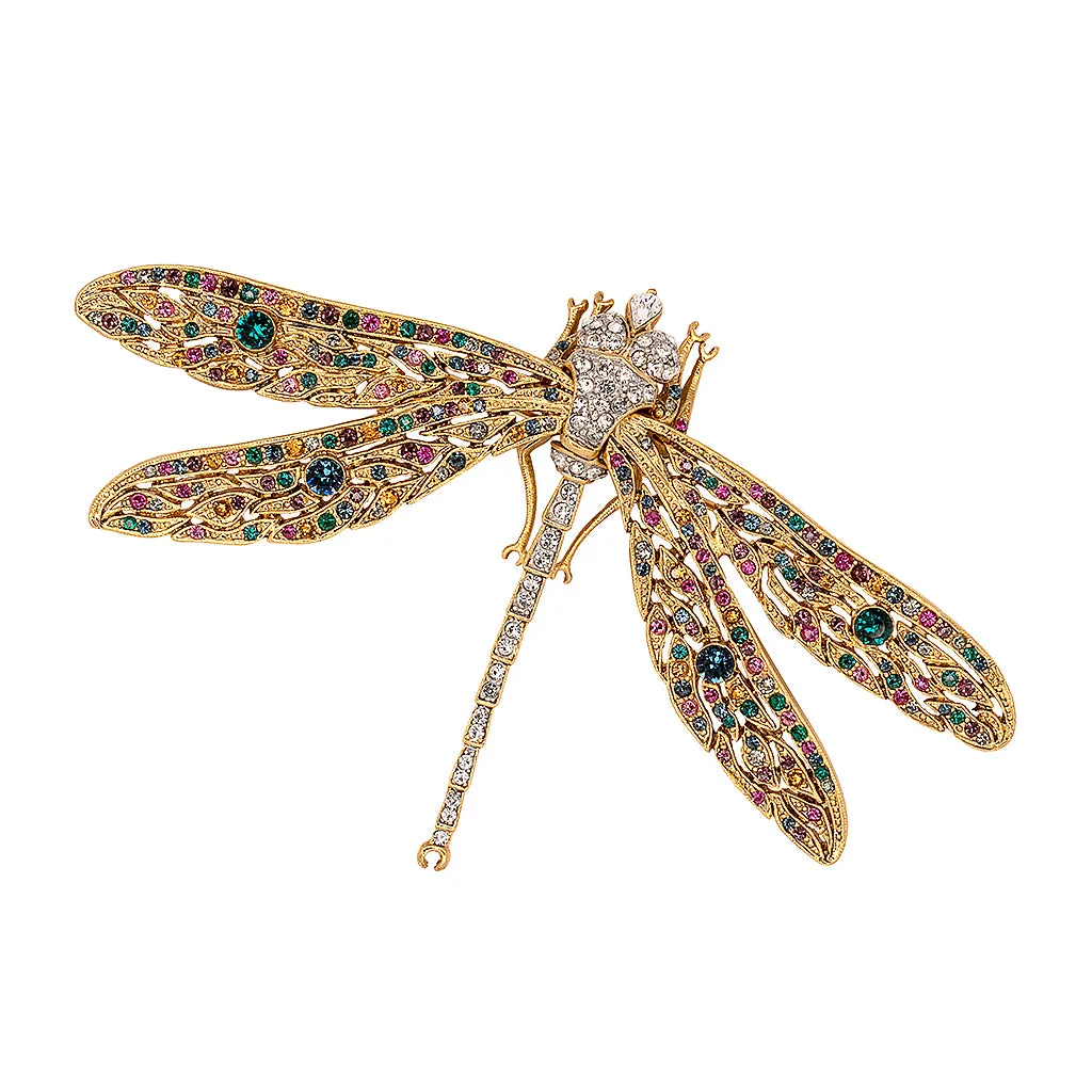 Antique Gold Dragonfly Pin sold by Kenneth Jay Lane