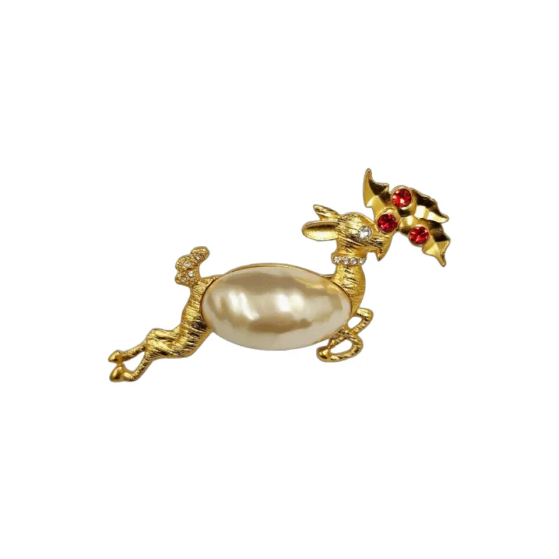 Flying Reindeer Pin sold by Kenneth Jay Lane