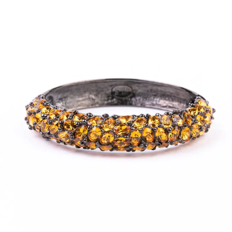 Gunmetal with Topaz Gem Bracelet sold by Kenneth Jay Lane