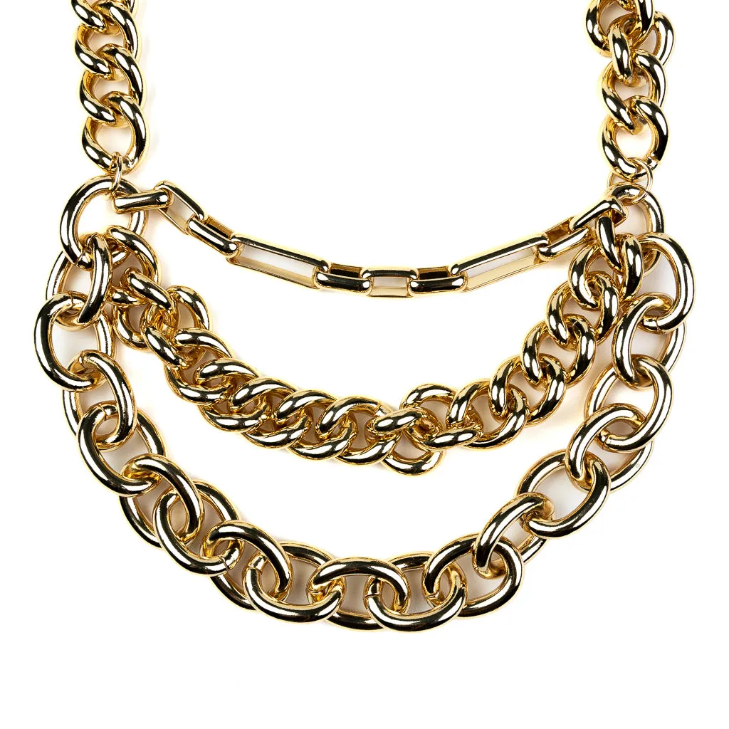 Gold Chain Nested Necklace sold by Kenneth Jay Lane product image thumbnail 3