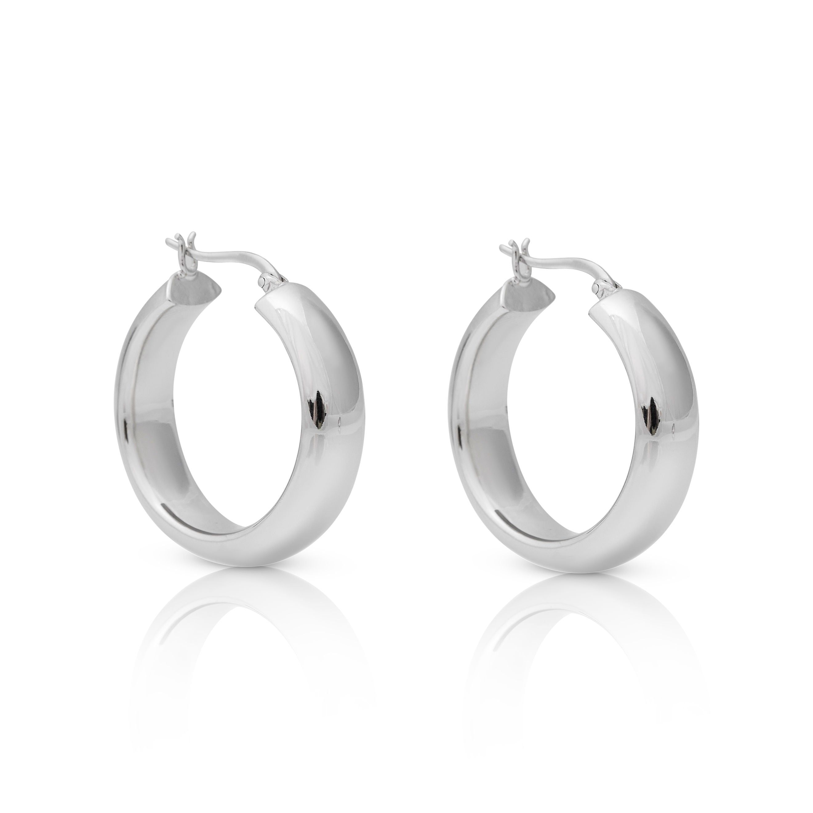 925 Silver Hoop Pierced Earring sold by Kenneth Jay Lane