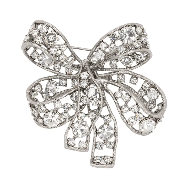 Antique Silver Bow Pin sold by Kenneth Jay Lane
