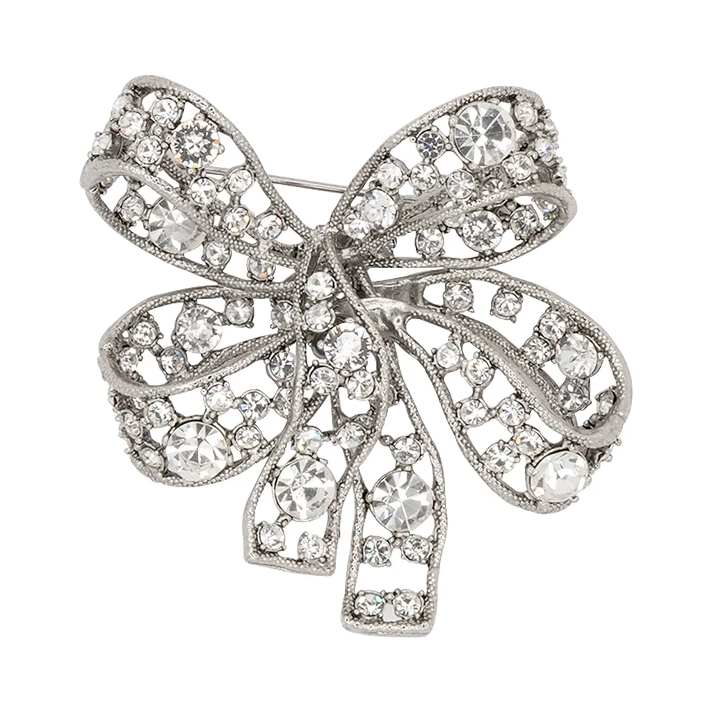 Antique Silver Bow Pin sold by Kenneth Jay Lane