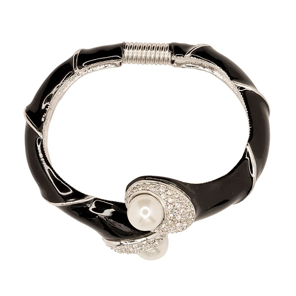 Black And Pearl Bracelet sold by Kenneth Jay Lane product image thumbnail 2