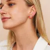 Coral & Turquoise Snail Clip On Earrings sold by Kenneth Jay Lane