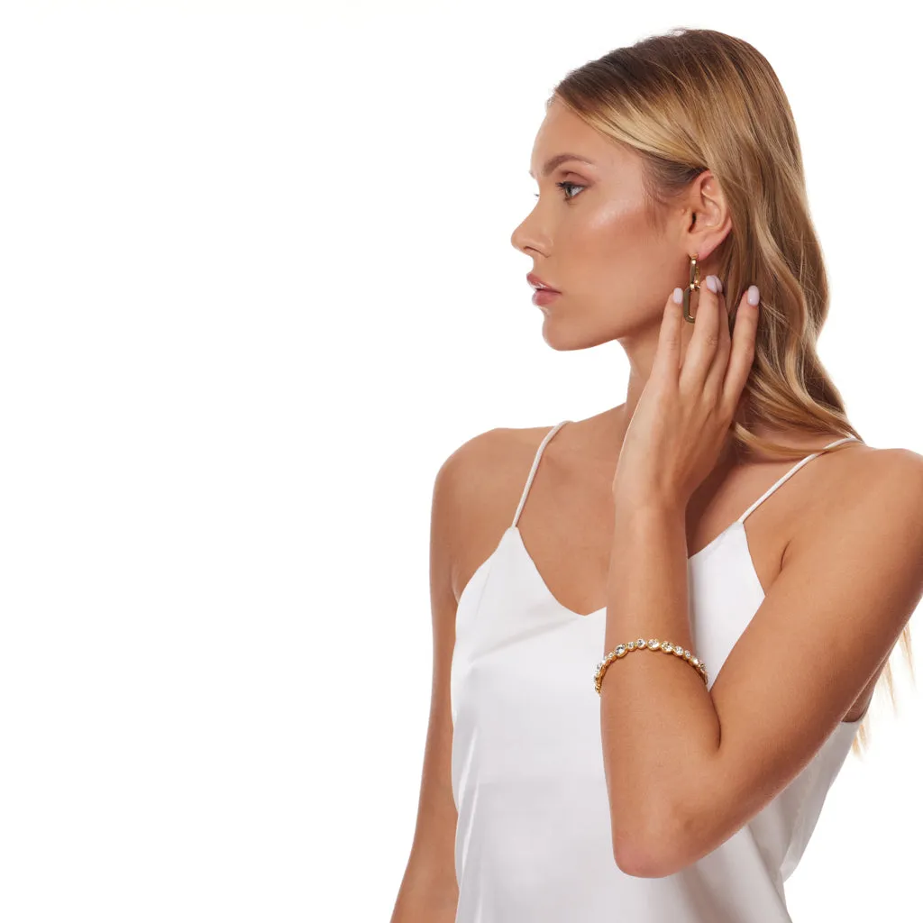 Gold with Crystal Bangle sold by Kenneth Jay Lane product image thumbnail 3