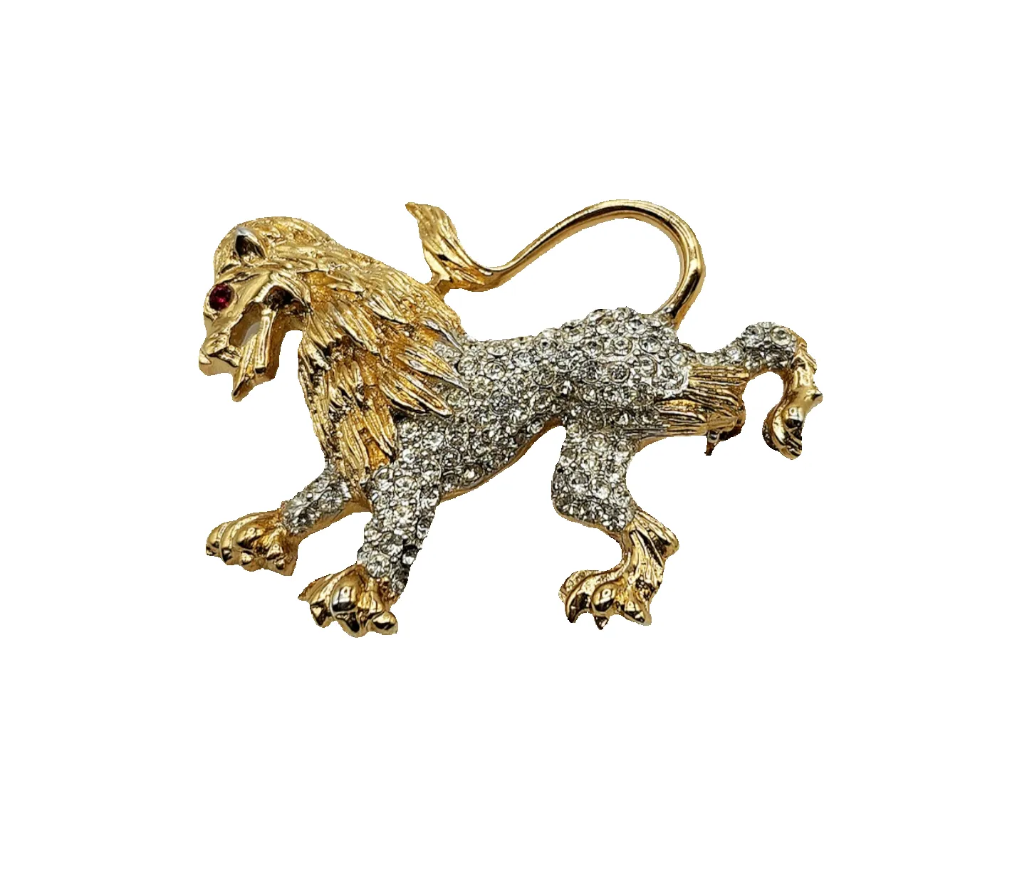 Vintage Gold Lion Pin sold by Kenneth Jay Lane
