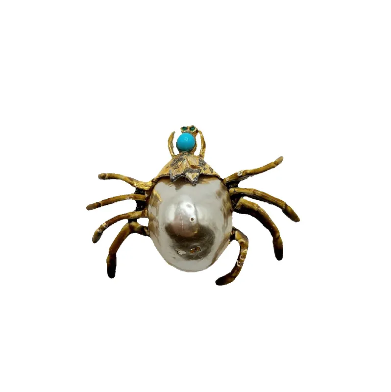 Vintage Gold Spider Pin sold by Kenneth Jay Lane