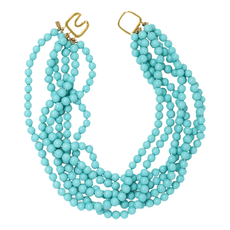 Turquoise Bead Necklace sold by Kenneth Jay Lane