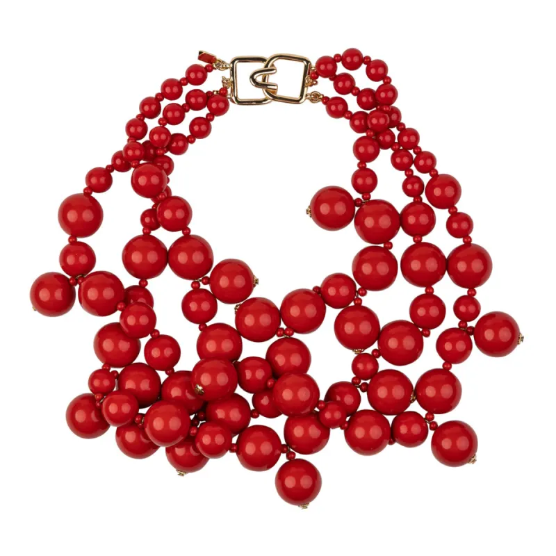 Red Cluster Necklace sold by Kenneth Jay Lane