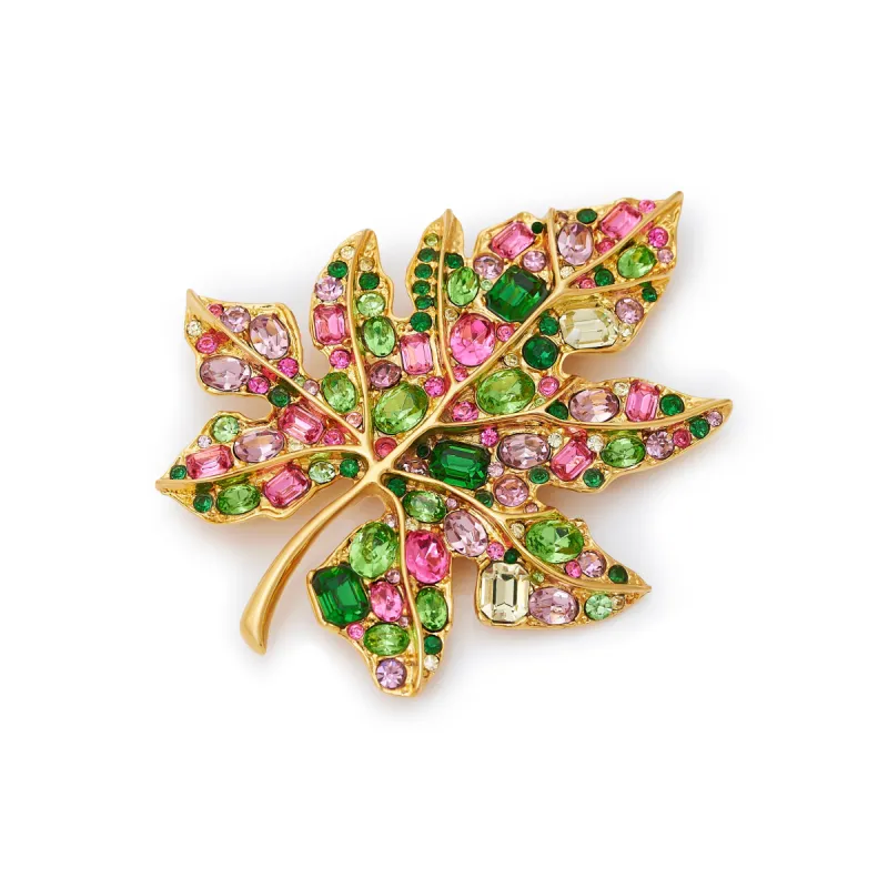 Golden Autumn Leaf Brooch sold by Kenneth Jay Lane