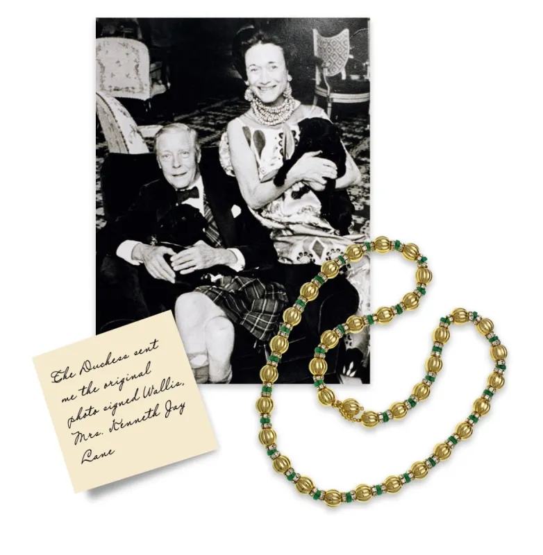 Emerald Rhondells Necklace sold by Kenneth Jay Lane