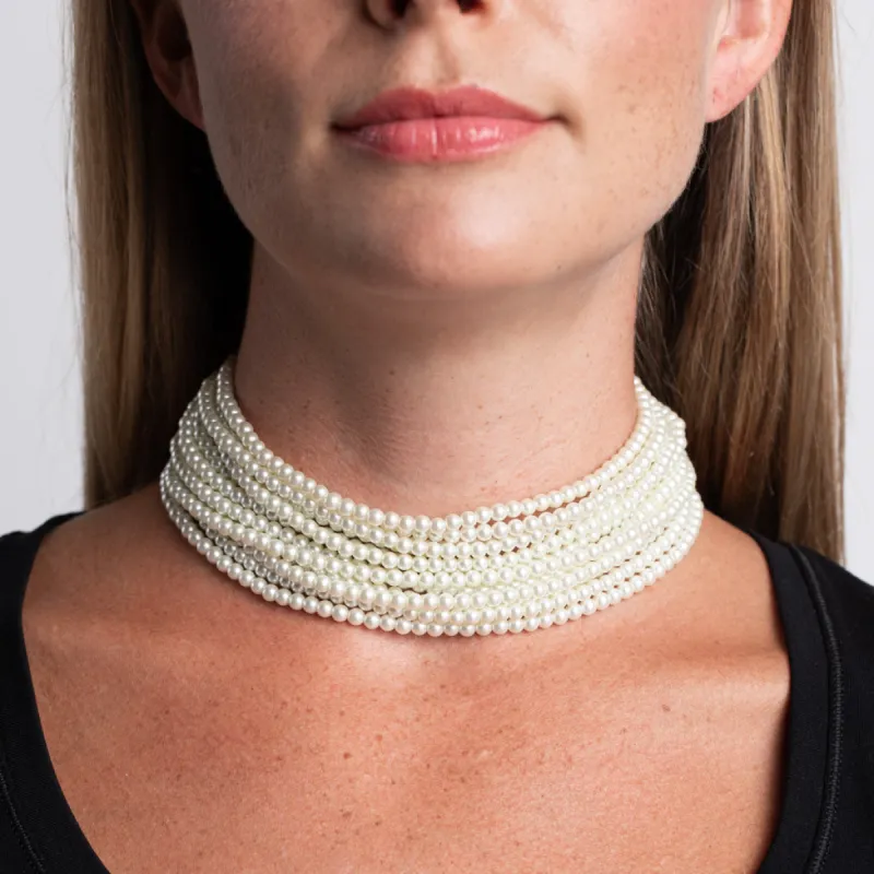 Pearl Choker Necklace sold by Kenneth Jay Lane