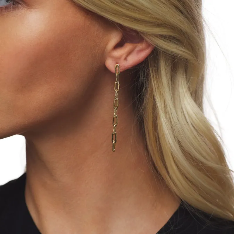 Small Gold Chain Drop Earring sold by Kenneth Jay Lane