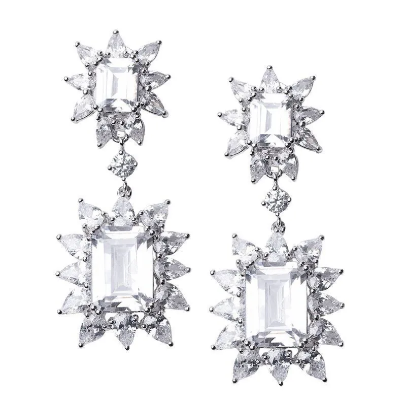 Double Emerald Drop Earrings sold by Kenneth Jay Lane